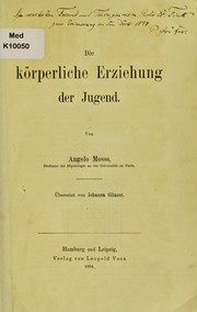 Cover of: Die k©œrperliche Erziehung der Jugend