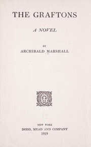 Cover of: The Graftons by Archibald Marshall