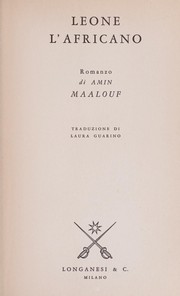 Cover of: Leone l'africano by Amin Maalouf