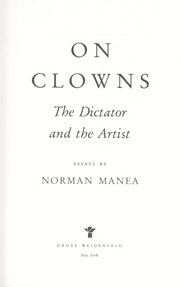 Cover of: On clowns by Norman Manea