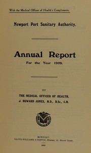 Cover of: [Report 1929]