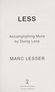 Cover of: Less by Marc Lesser