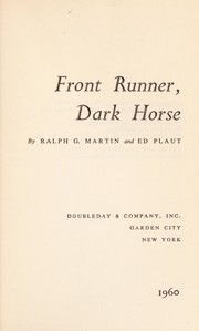 Cover of: Front runner, dark horse