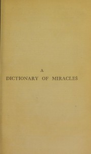 Cover of: A dictionary of miracles by Ebenezer Cobham Brewer