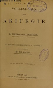 Cover of: Vorlesungen ©ơber Akiurgie