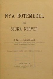 Cover of: Nya botemedel f©œr sjuka nerver