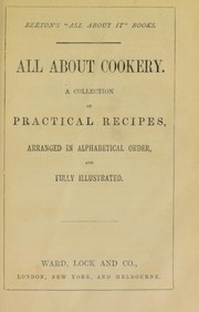 Front cover of All about cookery by Unknown