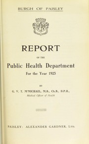 Cover of: [Report 1925]