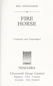 Cover of: Fire horse | Willie Shoemaker