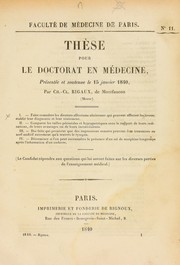 Th©·se pour le doctorat en m©♭decine by Ch.-Cl Rigaux