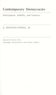 Cover of: Contemporary democracies by G. Bingham Powell