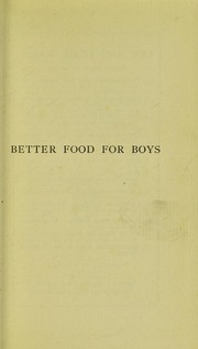 Cover of: Better food for boys