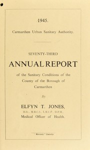 Cover of: [Report 1945]