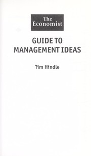 Cover of: Guide to management ideas