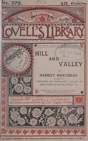 Cover of: Hill and valley by Harriet Martineau