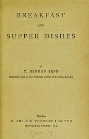 Cover of: Breakfast and supper dishes
