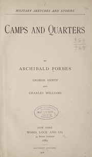 Cover of: Camps and quarters by Archibald Forbes