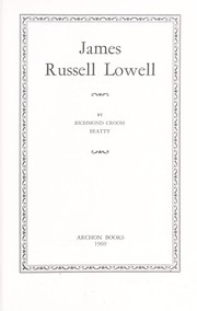 Cover of: James Russell Lowell.