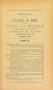 Cover of: Catalogue of books relating to coins and medals [Fixed Price List]