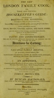 Cover of: The new London family cook; or town and country housekeeper