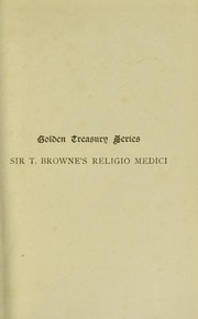 Cover of: Sir Thomas Browne's Religio medici by Thomas Browne