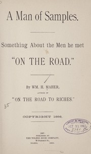 Cover of: A man of samples.: Something about the men he met "on the road."