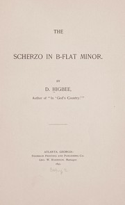 Cover of: The scherzo in B-flat minor