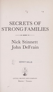 Cover of: Secrets of strong families