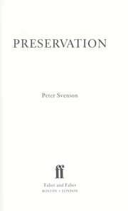 Cover of: Preservation