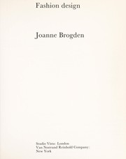 Cover of: Fashion design. by Joanne Brogden