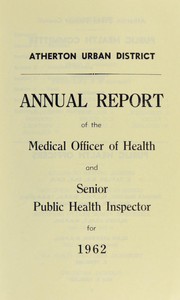 Cover of: [Report 1962]