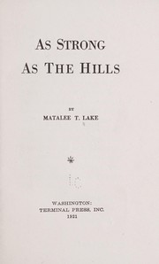 Cover of: As strong as the hills