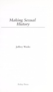 Cover of: Making Sexual History