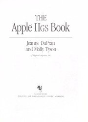Cover of: The Apple IIGS book by Jeanne DuPrau