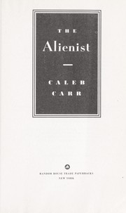 Cover of: The alienist by Caleb Carr