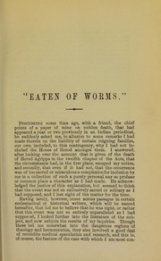 'Eaten of worms' by William Curran