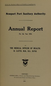 Cover of: [Report 1934]