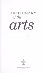 Cover of: Dictionary of the Arts (Brockhampton Dictionaries)