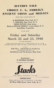 Auction sale by Stack's (Firm), Stack’s, New York