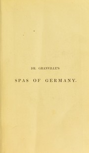 Cover of: The spas of Germany