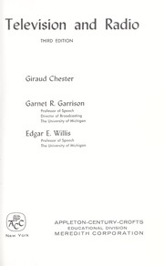 Cover of: Television and radio by Giraud Chester