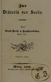 Cover of: Zur Di©Þtetik der Seele