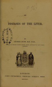 Cover of: On diseases of the liver
