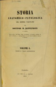 Cover of: Storio anatomico-patologica del sistema vascolore by Moise Benvenisti