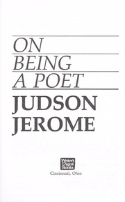 Cover of: On being a poet