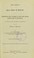 Cover of: The effect of small doses of mercury in modifying the number of the red blood corpuscles in syphilis