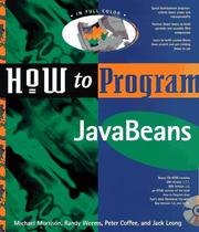 How to program JavaBeans by Peter Coffee