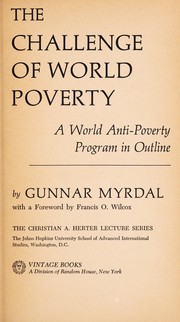 Cover of: The challenge of world poverty | Gunnar Myrdal