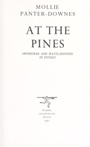 Cover of: At The Pines: Swinburne and Watts-Dunton in Putney.