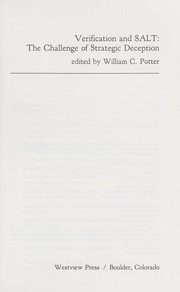 Cover of: Verification and SALT by edited by William C. Potter.